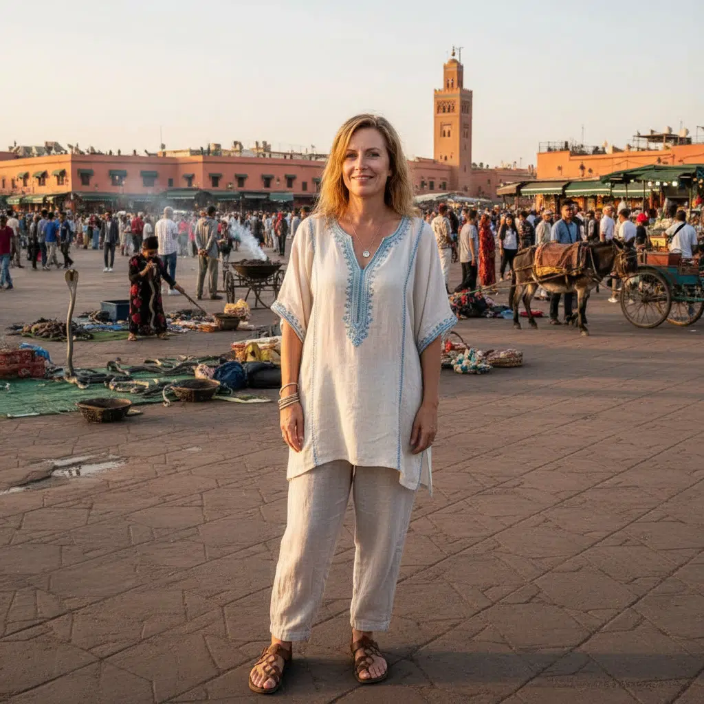 Claire Bennett in Marrakesh