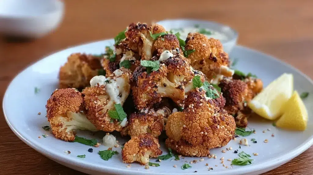 Fried Cauliflower with Tahini