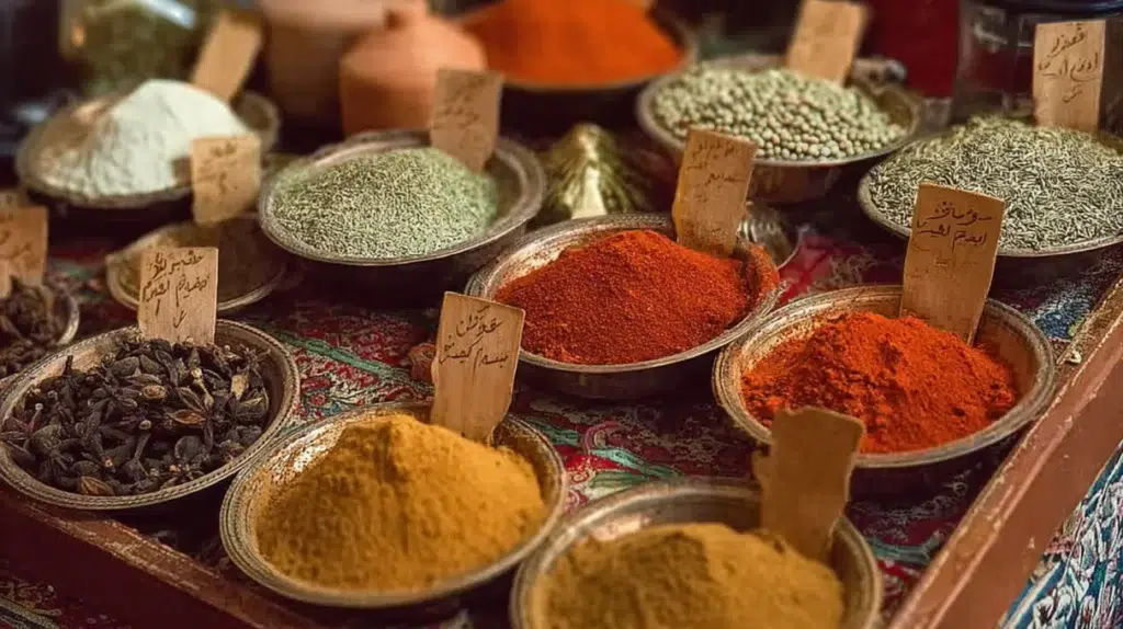 lebanese spices guide seven spice blend with allspice cinnamon cloves and mortar pestle