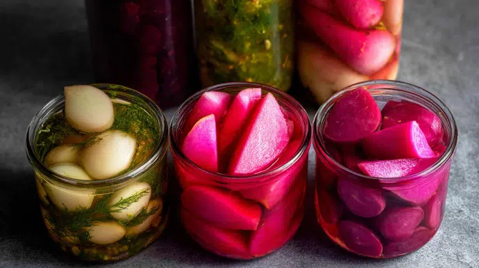 Pickled Turnips: Makdous el-Lift