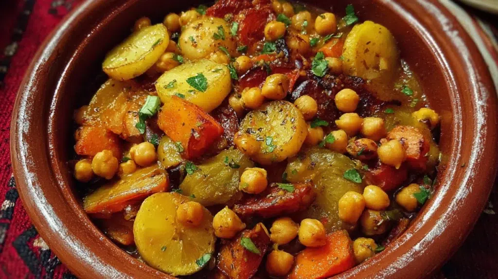 Vegetable Tagine with Chickpeas and Preserved Lemon