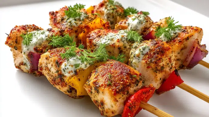 Mediterranean Chicken Kebabs recipe