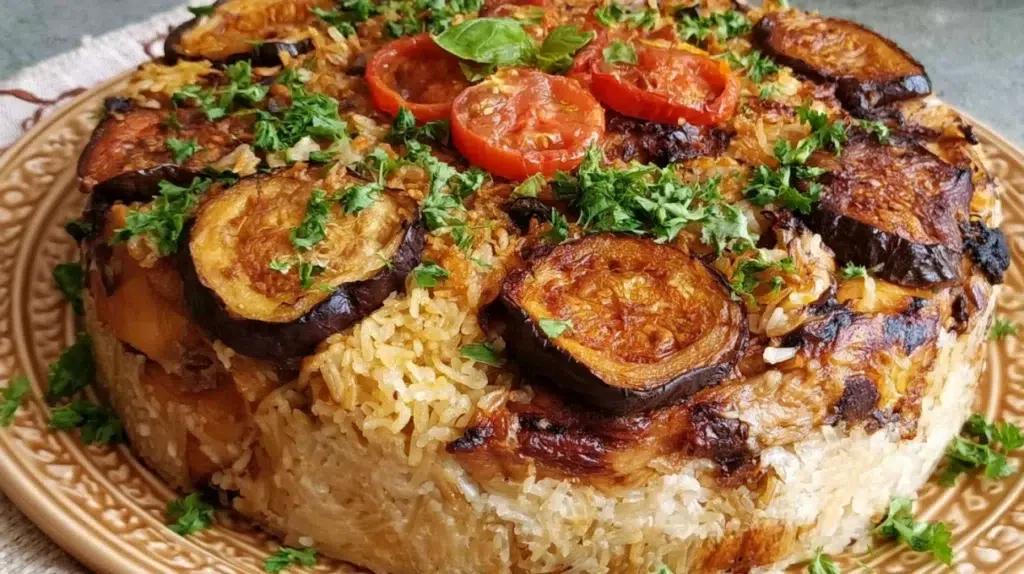 Maqluba Upside Down Rice recipe