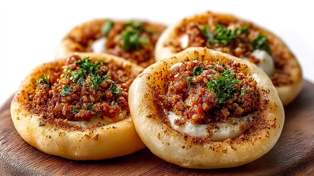 Mini lahmacun bites recipe