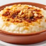 Turkish rice pudding served in individual bowls with a creamy texture and a lightly caramelized golden top.