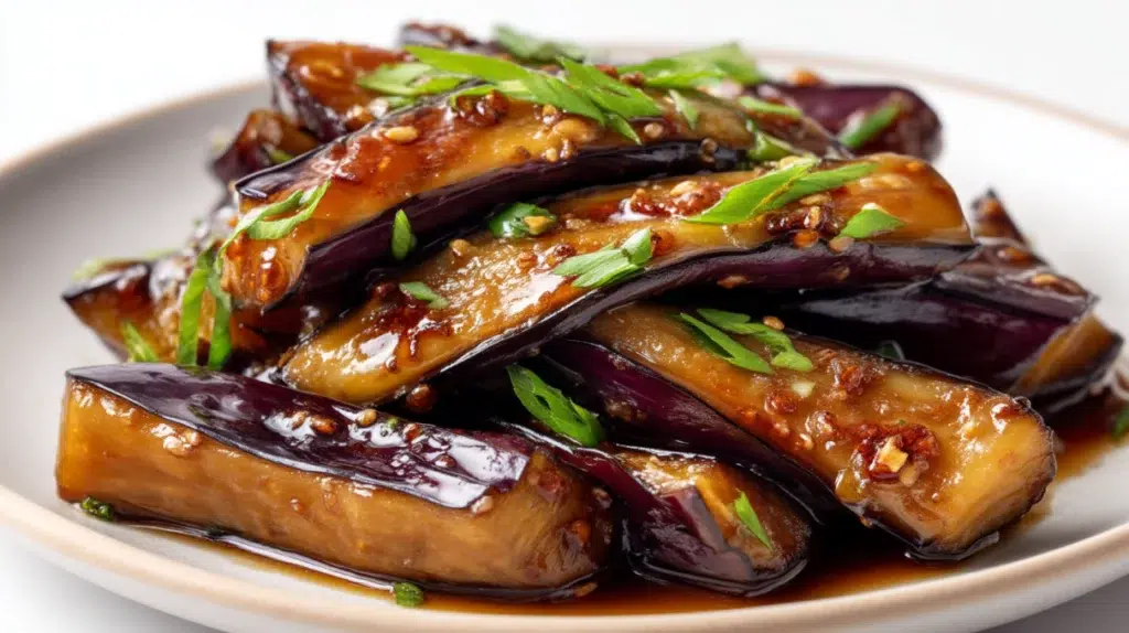 Chinese Eggplant in Garlic Soy Glaze recipe