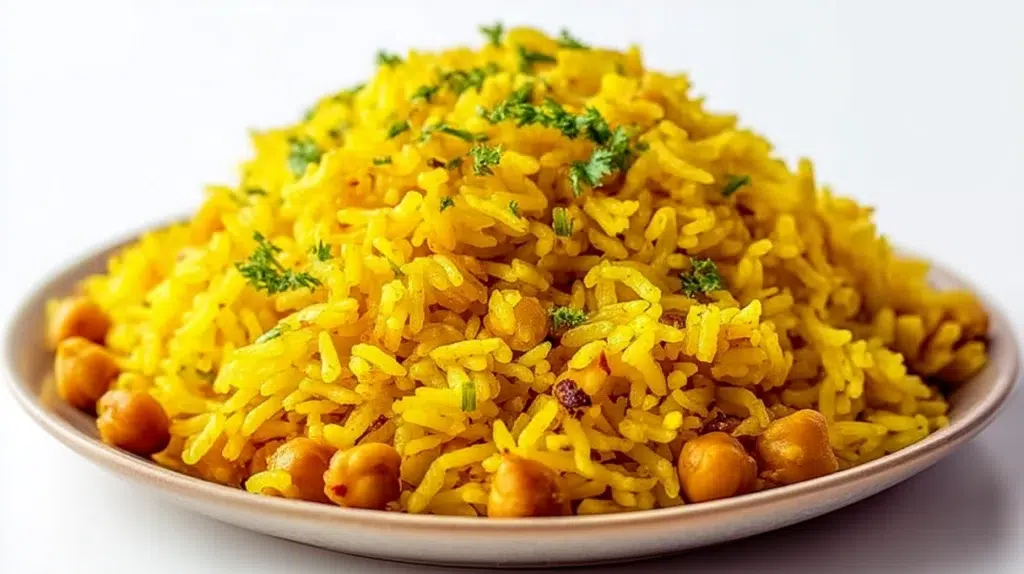 Lebanese Turmeric Rice with Chickpeas recipe