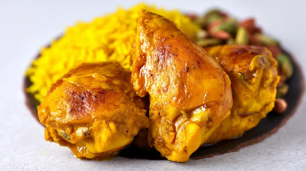 Persian saffron chicken recipe