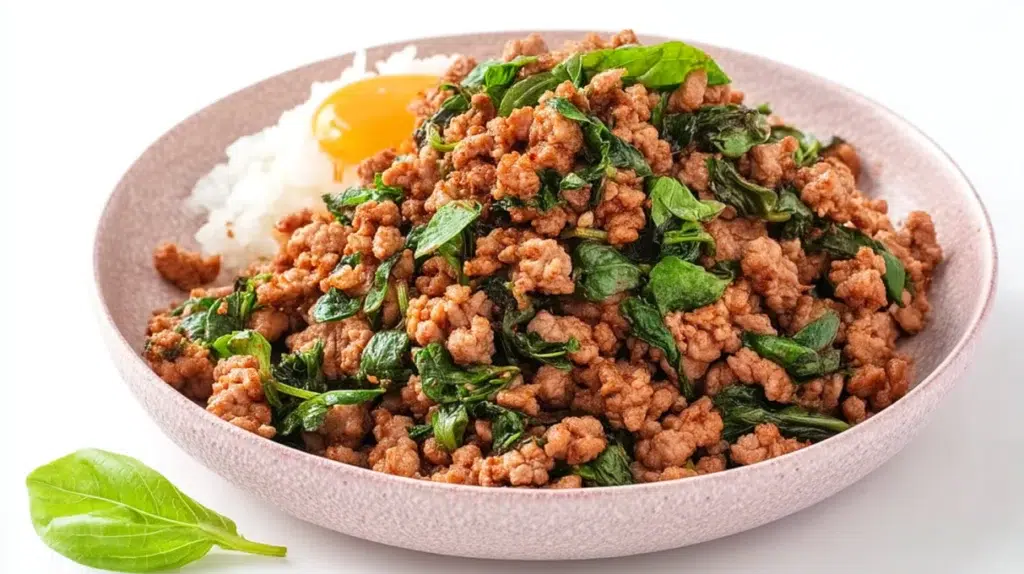 Thai basil minced pork recipe