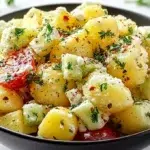 Turkish potato salad made with tender potatoes, fresh herbs, onions, and a zesty olive oil and lemon dressing.