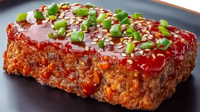 Korean Meatloaf with Gochujang Glaze recipe